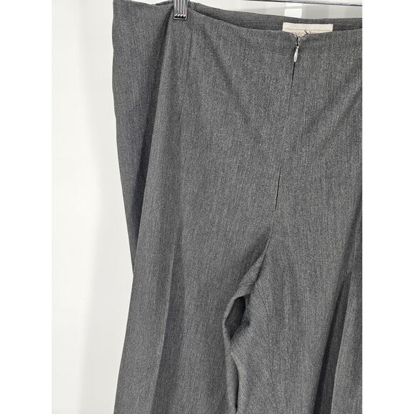 Smooth Women's Gray Hidden Zipper Front Pull-On Straight Leg Pant Size 16W - Picture 3 of 5